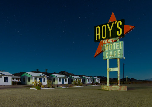 california abandoned night cafe motel 66 route roys amboy