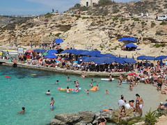 Busy Blue Lagoon, Comino, Malta