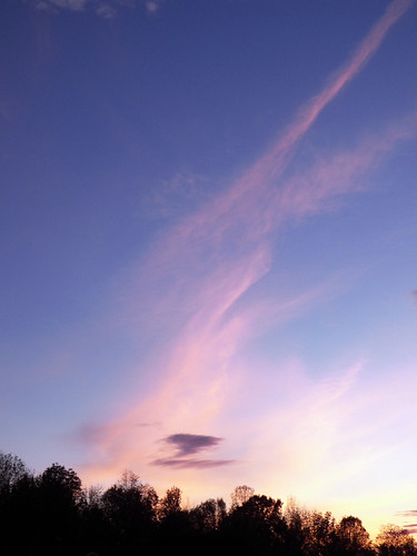 sunset sky usa cloud color colour clouds landscape landscapes maine places sidney kennebeccounty pondrd