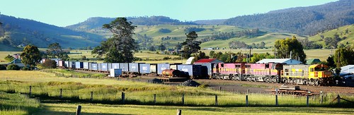2002 panorama train gm australia tasmania dq freighttrain papertrain hugin colebrook emd 431 goodstrain tasrail no31 dqclass canoneos550d trainsintasmania
