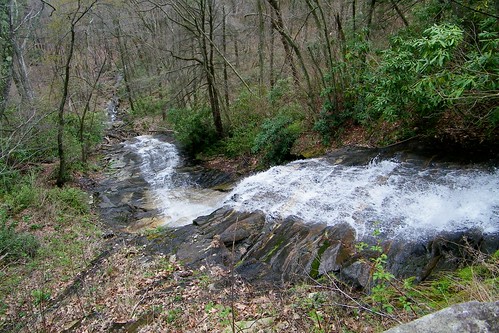 blue waterfall north ridge parkway cascades carolina jeffress