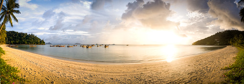 panorama beach sunrise thailand island phiphi resort hdr phiphiisland kophiphidon phiphiislandvillage