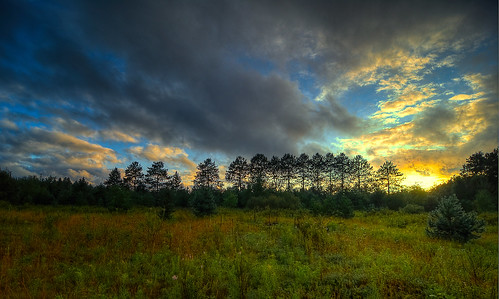 sunset clouds cloudy wideangle pines d200 riverwood redpines