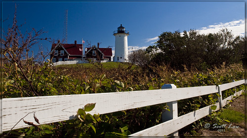 travel usa lighthouse fence massachusetts newengland woodshole lighthousetrek