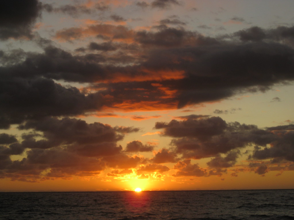 Ocean Sunset & Clouds