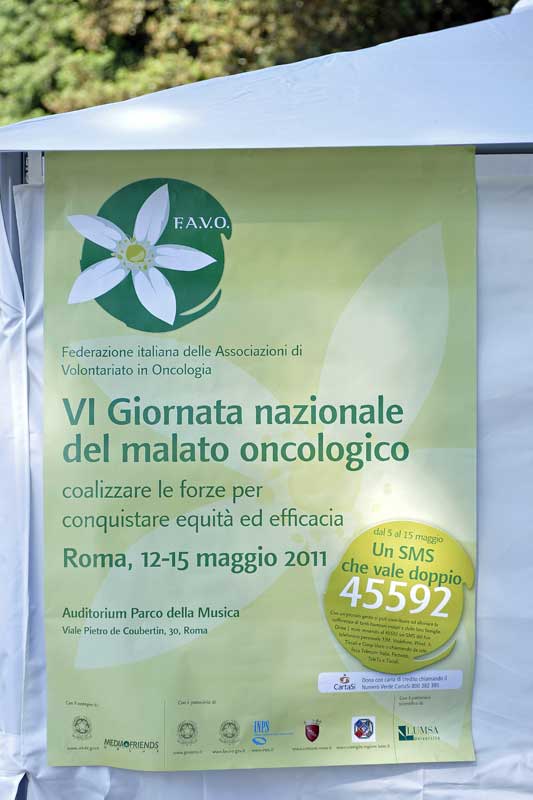 Auditorium di Roma - VI Giornata Nazionale del Malato Oncologico - Sabato 14 maggio 2011