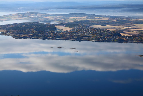 panorama cloud lake reflection nature water clouds scenery view krokskogen steinsfjorden