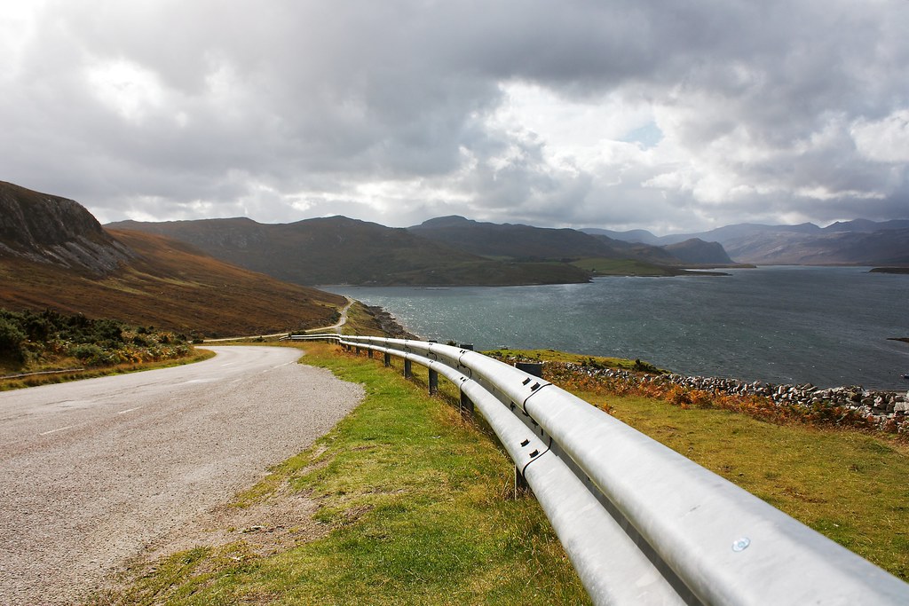 The road beside Loch Eribol