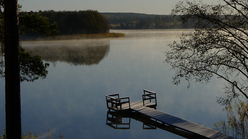morning lake reflection sweden sverige värmland lx5 forshaga acksjön