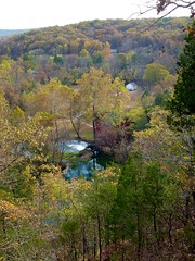 Alley Mill and Story's Creek School from the Overlook