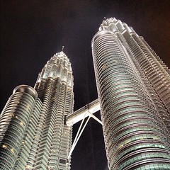 petronas towers at night