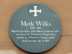 Mark Wilks green plaque