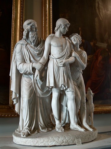 Mentor Forces Telemachus to Abandon Eucharis, by Tito Angelini