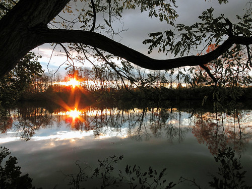 autumn sunset tree fall canon reflections river october indiana s90 fwfg canonpowershots90