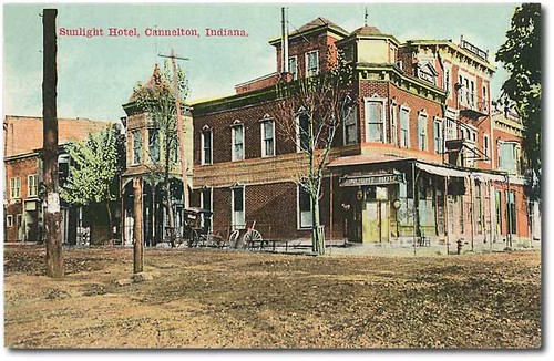 usa signs color history buildings advertising awning furniture indiana streetscene porch shops hotels storefronts buggy buggies businesses perrycounty cannelton hoosierrecollections