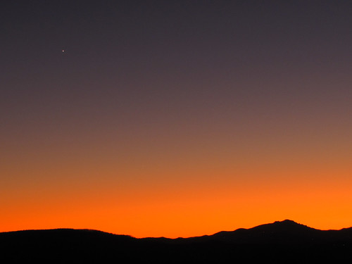 sunset sky orange landscape venus northcarolina planet blueridgeparkway eveningstar westernnorthcarolina southernappalachians ccbyncsa canonpowershotsx10is