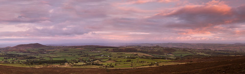 uk panorama sunrise landscape photography dawn shropshire purple hills stiperstones