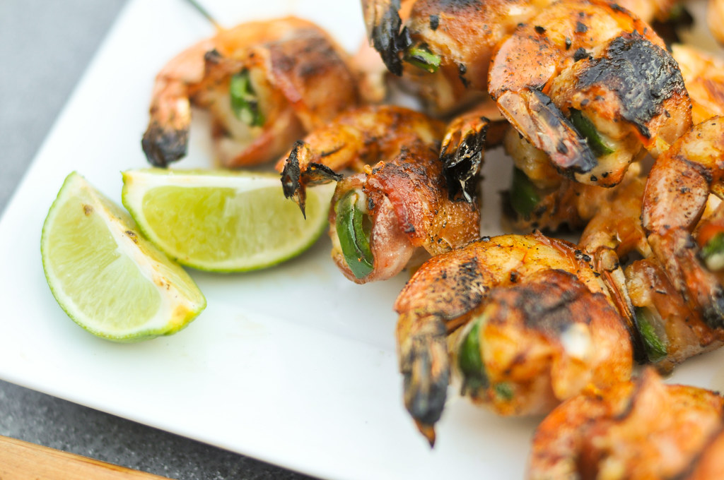 Bacon-Wrapped, Jalapeno and Cheese-Stuffed Shrimp
