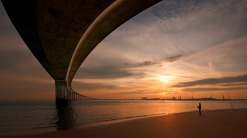 bridge sunrise soleil fisherman ngc ile pont pecheur ré lever