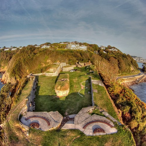 st century port photography fort battery 18th aerial historic pole peter clarence defence guernsey pap gopro