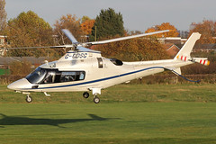 G-GDSG - 2005 build Agusta A109E Power, departing from Barton