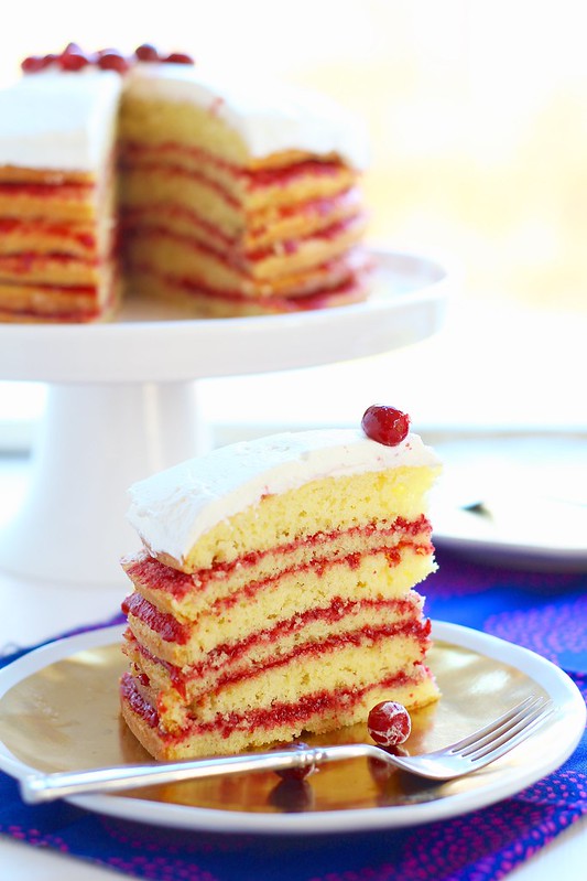 Cranberry Pear Stack Cake
